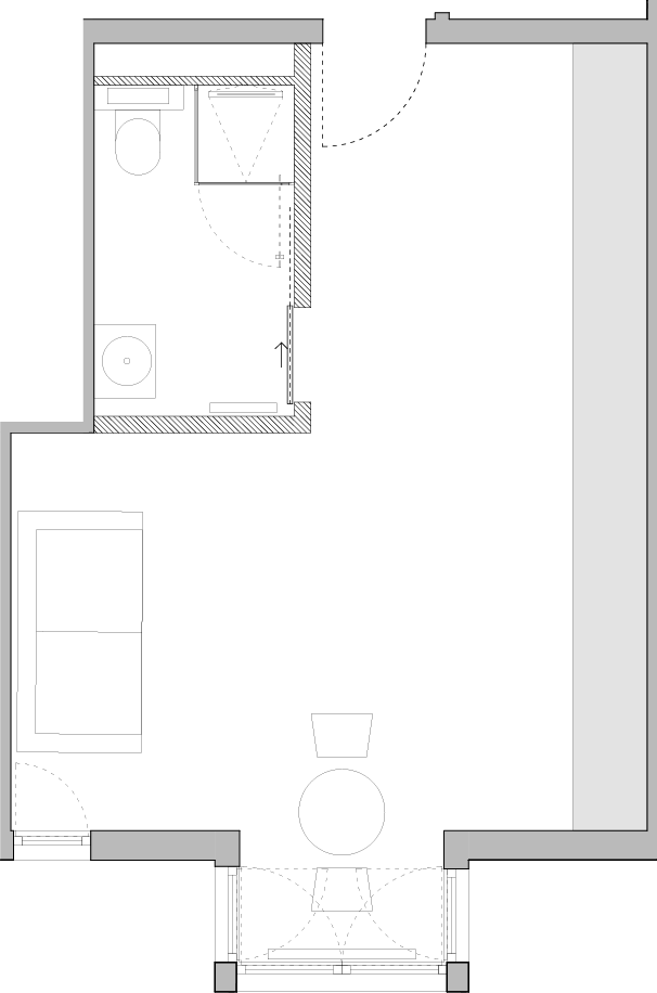 Floor plan of Studio 07 at DALI Residence