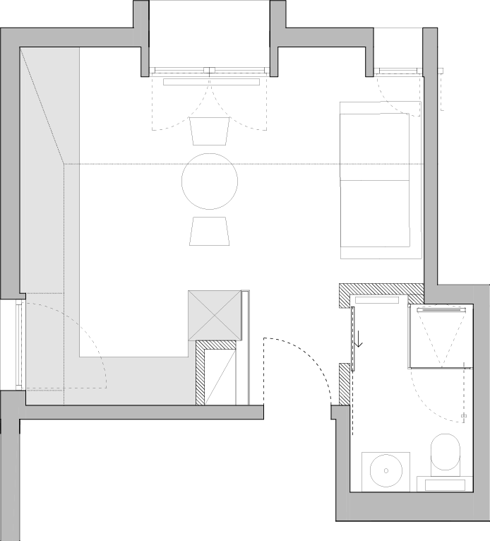 Floor plan of Studio 09 at DALI Residence